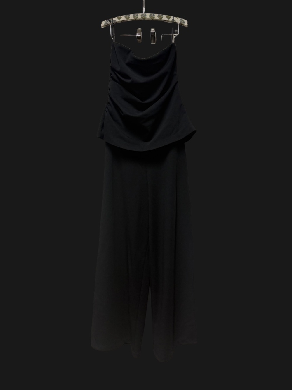 Classic Black Strapless Jumpsuit